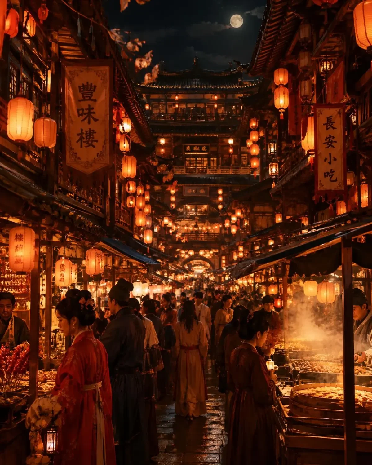 今日推荐短剧《我在古代开火锅店》竖屏海报，穿越重生题材